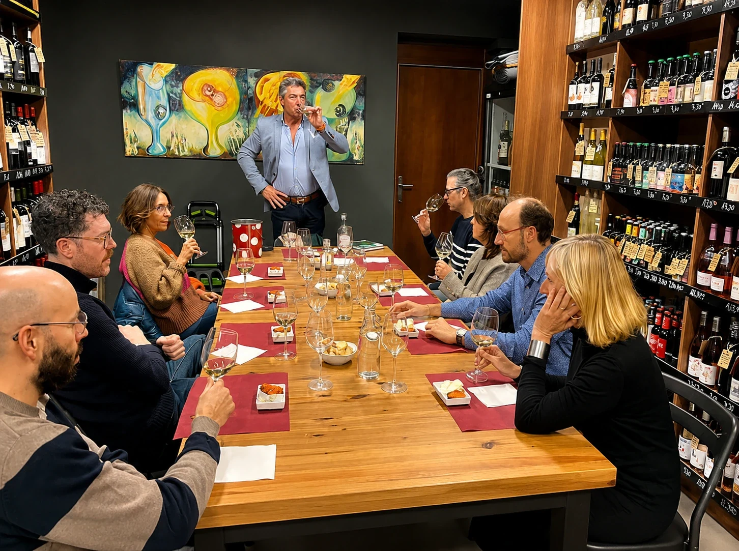 Degustació dels nostres vins a la botiga Veni Vinum.